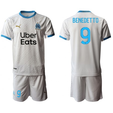 Billiga Fotbollströjor Olympique de Marseille Andre-Pierre Gignac 9 Barn Hemma tröja 2020/21 Kortärmad